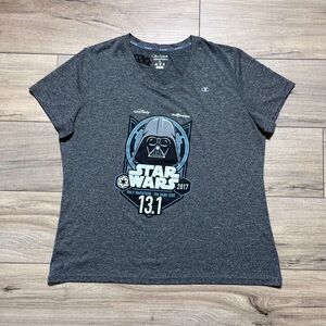 Champion Performance Womens Run Disney 2017 Darth Vader 13.1 Shirt Size XL